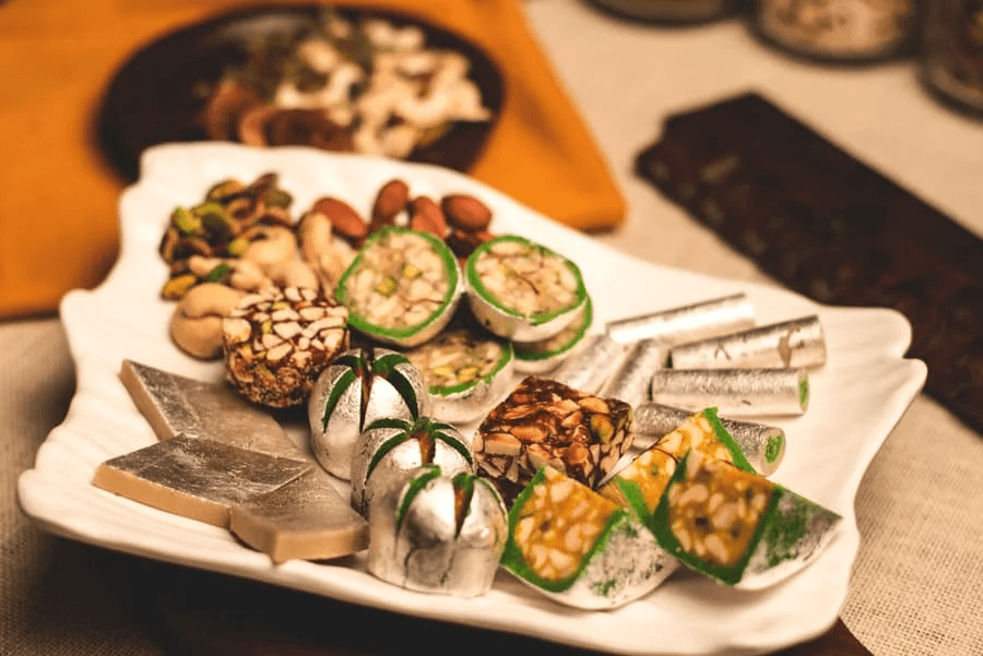 Dry fruits used in premium sweets
