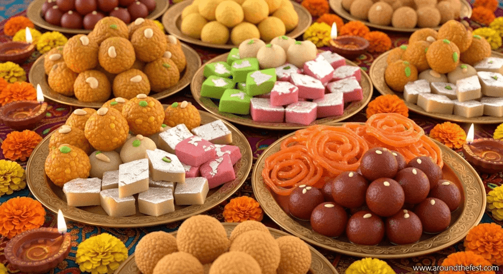 Fresh ingredients used for milk sweets